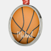 Basketball Ornament Aus Metall (Links)