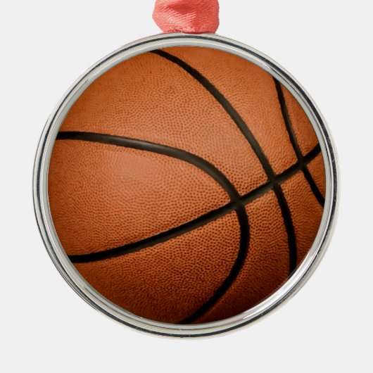 Basketball Ornament Aus Metall (Vorne)