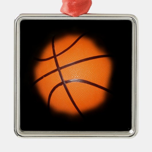 Basketball Ornament Aus Metall (Vorne)