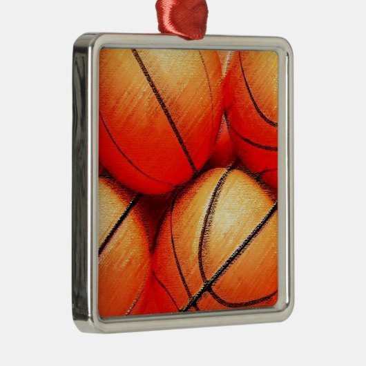 Basketball Ornament Aus Metall (Rechts)