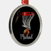 Basketball Ornament Aus Metall (Rechts)