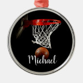 Basketball Ornament Aus Metall (Vorne)