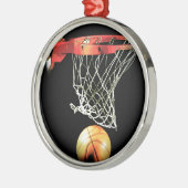 Basketball Ornament Aus Metall (Links)