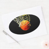 Basketball Oval Stickers (Umschlag)