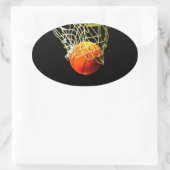 Basketball Oval Stickers (Tasche)