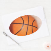 Basketball Ovaler Aufkleber (Umschlag)