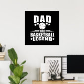 Basketball Papa der Legende Poster (Heimbüro)