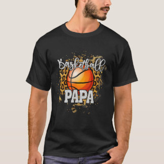 Basketball Papa Vintag Basketballfamilie Matching T-Shirt