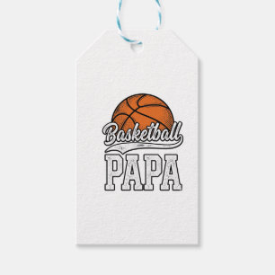 Basketball Papa Vintage Gravur Shirt Design_1 Geschenkanhänger