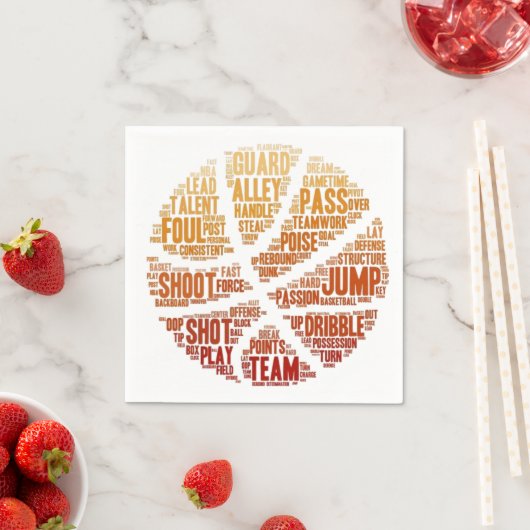 Basketball Paper Napkins Serviette (Beispiel)