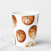 Basketball-Papierbecher Pappbecher (Vorderseite)