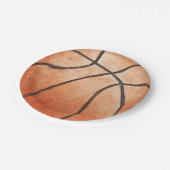 Basketball-Papierteller Pappteller (Schrägansicht)
