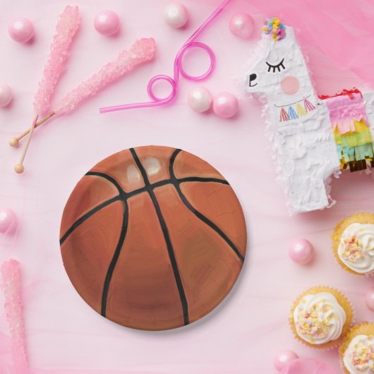 Basketball Pappteller (Party)