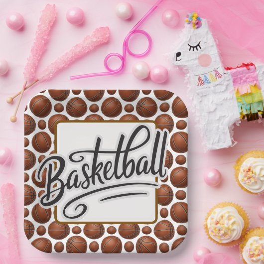 Basketball  pappteller (Party)