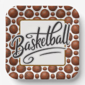 Basketball  pappteller (Vorderseite)