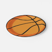 Basketball Pappteller (Schrägansicht)