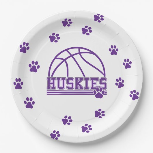 Basketball pappteller (Vorderseite)