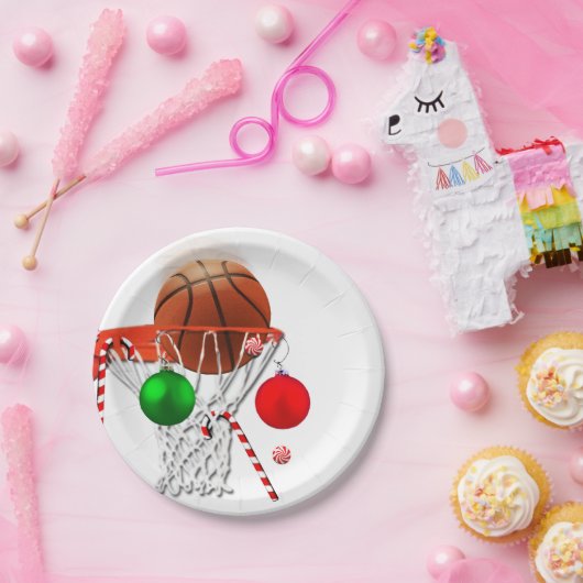 Basketball Pappteller (Party)