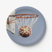 Basketball Pappteller (Vorderseite)