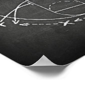 Basketball Party BASKETBALL PLAYBOOK Drucken Poster (Ecke)