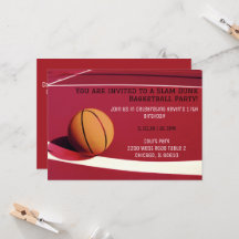 Basketball-Party Einladung