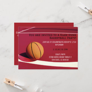 Basketball-Party Einladung