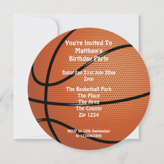 Basketball Party Einladung
