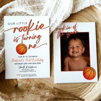 Basketball Party Einladung Basketball Rookie Jahr