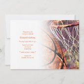 Basketball-Party Einladung für Mädchen (Vorderseite)