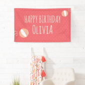 Basketball-Party Illustriertes benutzerdefiniertes Banner (Insitu)