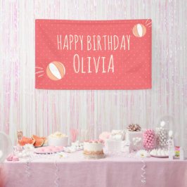 Basketball-Party Illustriertes benutzerdefiniertes Banner