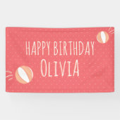 Basketball-Party Illustriertes benutzerdefiniertes Banner (Horizontal)