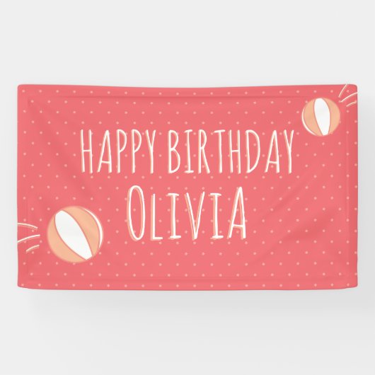 Basketball-Party Illustriertes benutzerdefiniertes Banner (Horizontal)