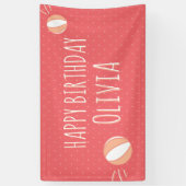 Basketball-Party Illustriertes benutzerdefiniertes Banner (Vertikal)