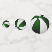 Basketball-Party in grün-weiß Mannschaftsfarben Konfetti (Rückseiten)