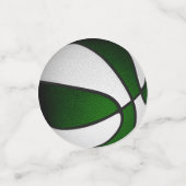 Basketball-Party in grün-weiß Mannschaftsfarben Konfetti (Klein Vorderseite)