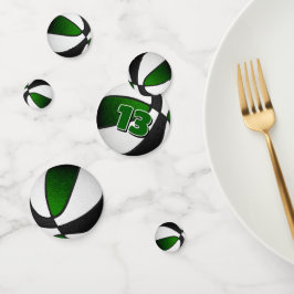 Basketball-Party in grüner Schwarz Konfetti