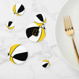 Basketball-Party in schwarzem Gold Konfetti