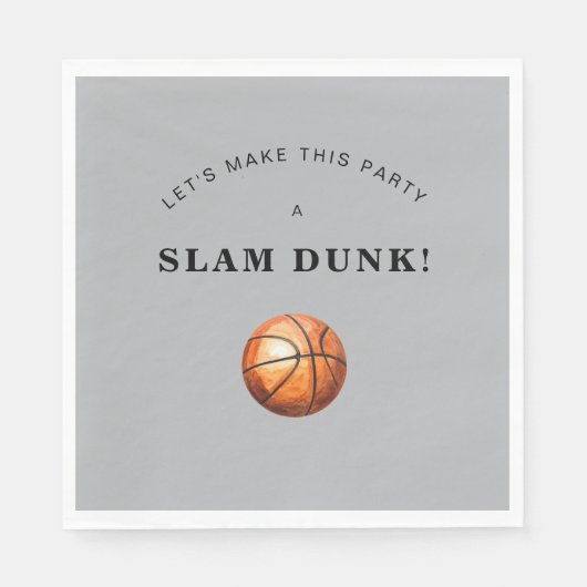 Basketball Party Napkins Serviette (Vorderseite)