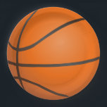 Basketball-Party-Papier-Teller Pappteller<br><div class="desc">Basketball-Party-Papier-Teller,  groß für Sport oder Geburtstags-Partys!</div>