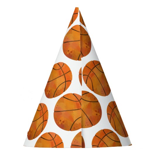 Basketball-Party Partyhütchen (Rückseite)