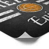 Basketball Party SWEET LECKEREIEN GENIESSEN! Druck Poster (Ecke)