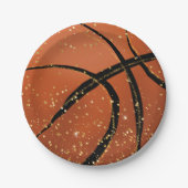 Basketball-Party-Teller Pappteller (Vorderseite)