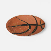 Basketball-Party-Teller Pappteller (Schrägansicht)