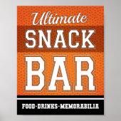 Basketball Party ULTIMATE SNACK BAR signieren Poster (Vorne)