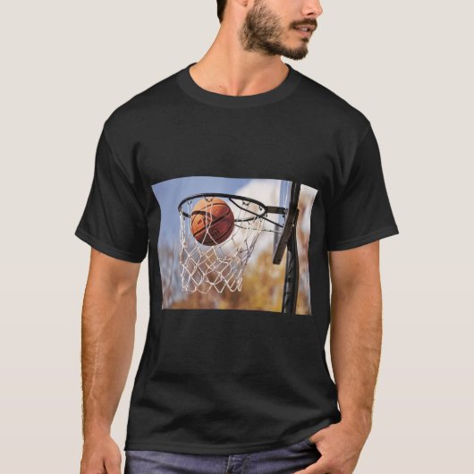 Basketball Passion Grafisches T-Shirt (Vorderseite)