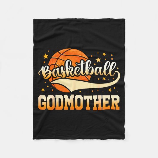 Basketball-Patentante-Design Fleecedecke (Vorderseite)