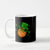 Basketball Patrick's Day Hat Kaffeetasse (Links)