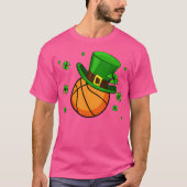 Basketball Patrick's Day Hat T-Shirt (Vorderseite)