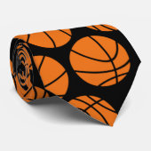 Basketball Pattern Neck Tie Krawatte (Gerollt)